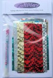 Foiling kit: Sakura Quickie glue pen and 20 special effects rub on foils for cardmaking and craft