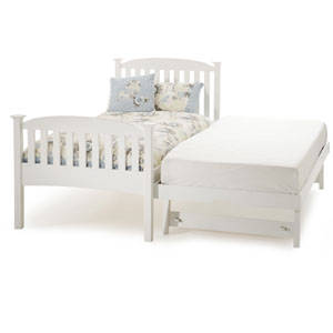 (ND) Serene , Eleanor 3FT Wooden Guest Bed - White