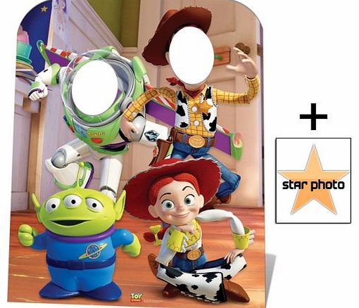 Fan Pack - Toy Story Stand-in (Child Size) Buzz, Woody and Jessie Lifesize Cardboard Cutout / Standee - Includes 8x10 (20x25cm) Star Photo