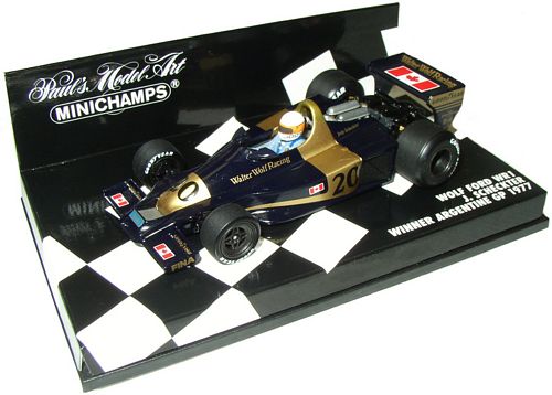 1-43 Scale 1:43 Minichamps Wolf Ford WR1 Winner Argentine GP - J.Scheckter Limited Edition
