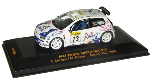 1:43 Model Fiat Punto Super 1600 #73 Monte Carlo 2002 - A.Llovera / M.Corral