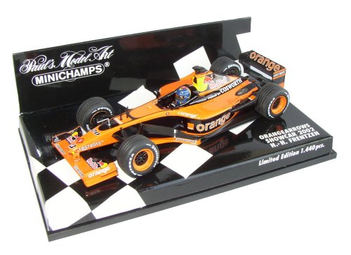 1:43 Scale Arrows Orange Showcar 2002 - Ltd. Ed. 1-440 pcs - Heinz Harald Frentzen
