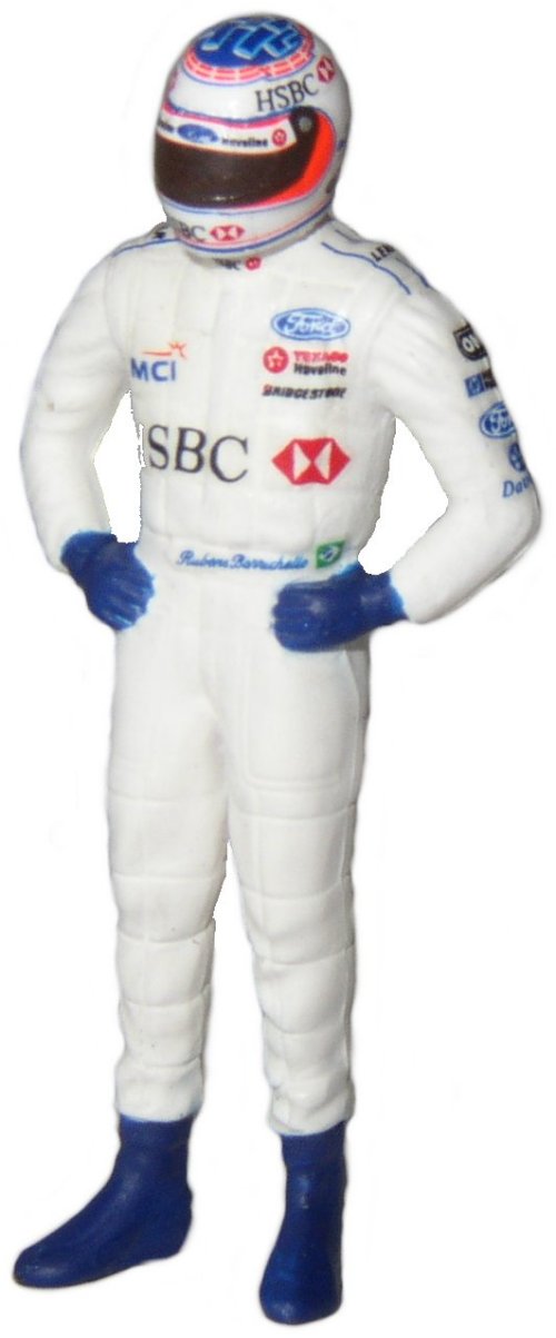 1-43 Scale 1:43 Scale Figure - R.Barrichello 1998