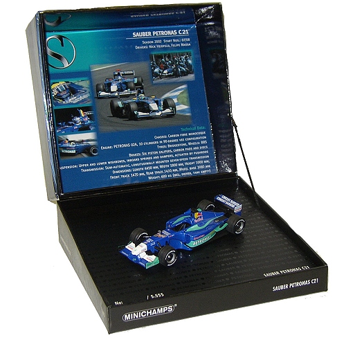 1-43 Scale 1:43 Scale Sauber Petronas C21 Testcar Gift Box With Sound Chip