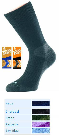 1000 Mile Sock Company 1000 MILE 3 SEASON SOCKS