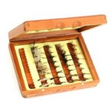 10390 Turrall Winter Grayling Fly Fishing Selection in Split Cane Box