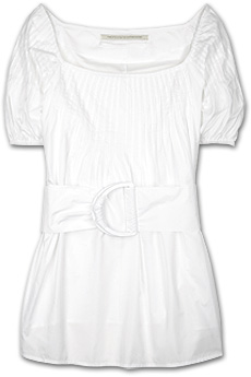12th Street by Cynthia Vincent Brass taffeta top