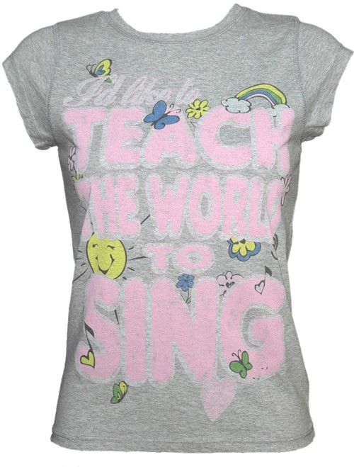 1536 Teach The World To Sing Ladies T-Shirt from Famous Forever