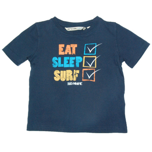 1558 Toddler Boys Animal Breem Crew Printed T-Shirt.