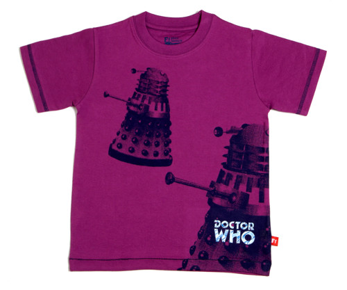 1642 Doctor Who Daleks Kids T-Shirt from Fabric Flavours