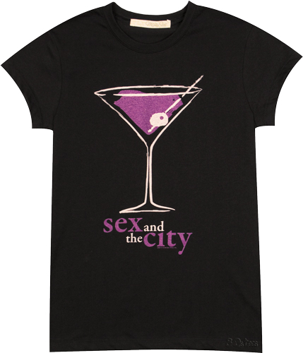 1792 Ladies Sex And The City Cocktails T-Shirt from Mighty Fine