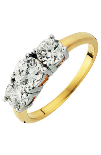 18ct Couture 18ct Gold Plated Sterling Silver 1.5ct Look 3