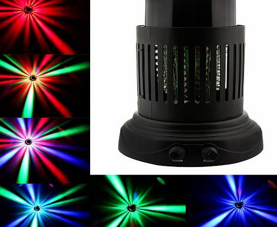 1Byone LED Colorful Light Disco DJ Stage Lighting, Sound Activated LED Rainbow Projector RGB Laser Light, Apply Lighting For DJ Disco House Party Hotel Stage Office Camping Field Music Concert Etc, Li