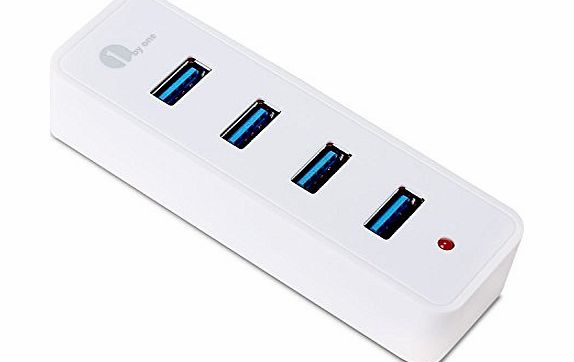 1Byone USB 3.0 4-Port Compact SuperSpeed Hub with USB 3.0 Cable