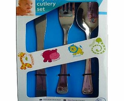 1st steps My First Cutlery Set Baby Fork Spoon Knife Set