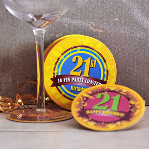 Birthday Pack 16 Party Coasters
