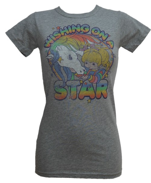 2230 Wishing On A Star Ladies Rainbow Brite T-Shirt from Junk Food