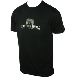 2452 Mens Animal Burton Printed T-Shirt. Black