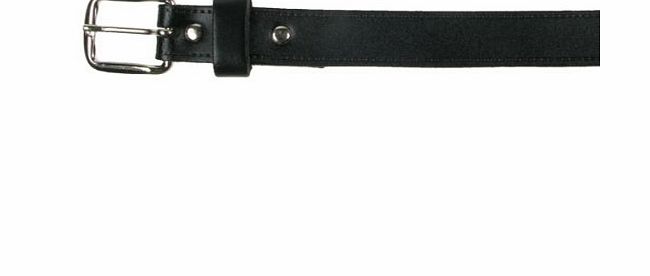 2COZEE Mens Ladies 1`` Real Leather Belt Black Made in UK