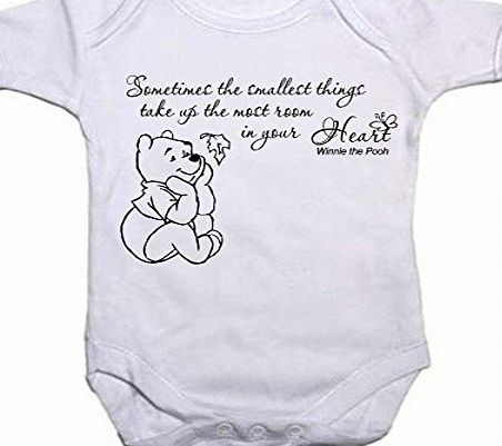 2Personal Winnie The Pooh Beautiful Quotation Baby Vest Babygrow Bodysuit (0 - 3 Months)