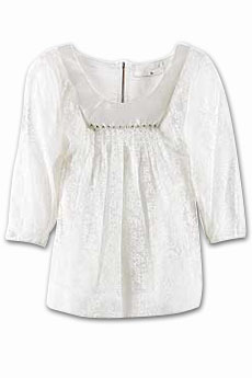 3.1 Phillip Lim Organza smock top