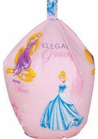 Disney Princess Sparkle Pink Character Cotton Seat Chair Bean Bag with Filling