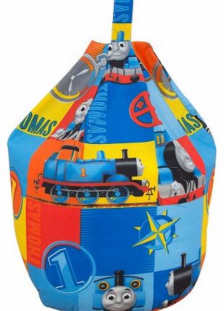 3 CUFT Thomas The Tank Engine Power Kids Blue Cotton Seat Chair Bean Bag with Filling