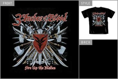 3 Inches Of Blood (Blades Cover) T-Shirt