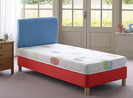 3`0 Single Bounce Divan On Legs - Red