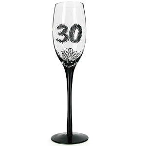 Birthday French Lace Style Champagne Glass