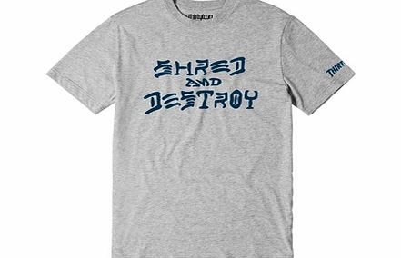 32 Thirty Two Shred And Destroy T-Shirt - Grey