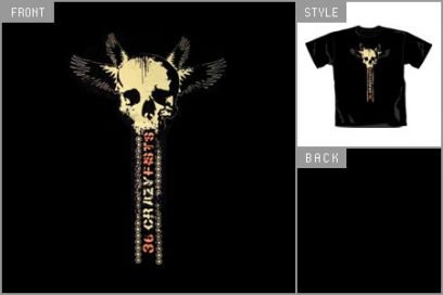 36 Crazyfists (Winged Skull) T-Shirt