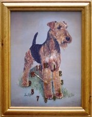365 Calendars 2006 Airdale Terrier clock