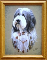 365 Calendars 2006 Bearded collie clock