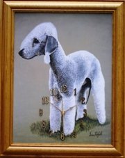 365 Calendars 2006 Bedlington Terrier clock