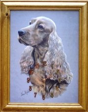 365 Calendars 2006 Cocker Spaniel - Gold clock