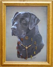 365 Calendars 2006 Labrador-Black clock