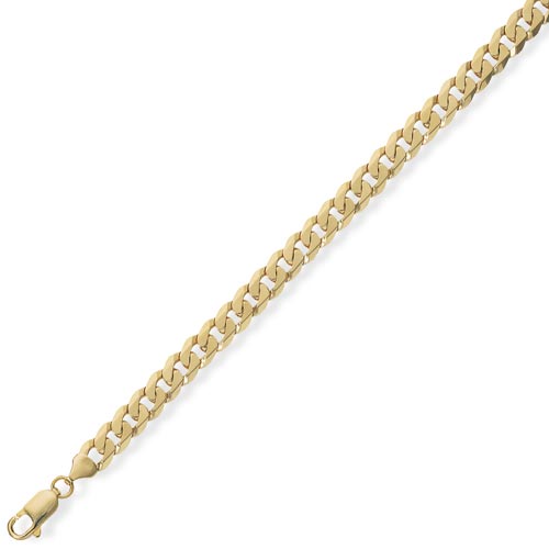 380 22 inch Value Curb Chain In 9 Carat Yellow Gold