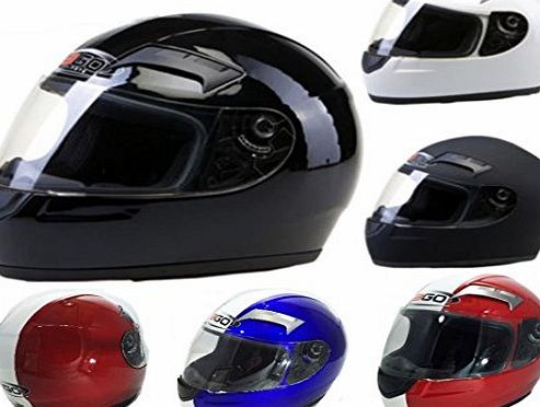 3GO Motorbike Motorcycle Helmets 3GO E35 Scooter Helmets Crash Touring Racing Helmets New Colours (L, BLUE)