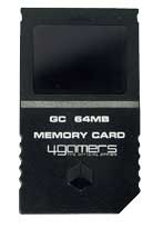 4 GAMERS 64 meg memory card