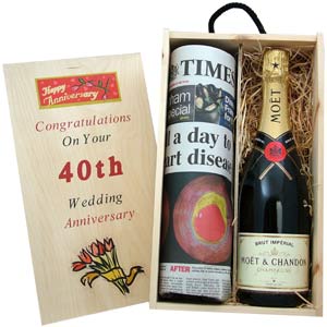 40th Anniversary Times and Champagne Cask