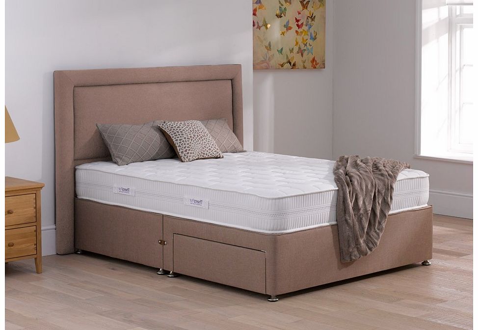 4`6 Double Therapur Bliss 22 Divan Bed - Medium Soft