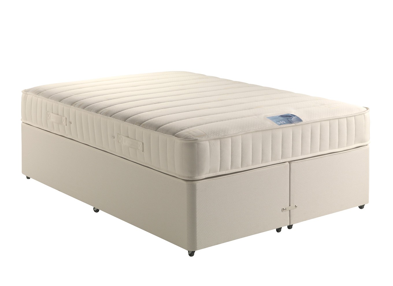 4`6 Double Violet Pocket Spring Divan Bed - Medium Firm