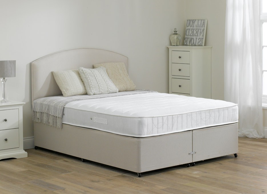 4`6 Double Wakefield Pocket Spring Divan Bed - Medium - Beige