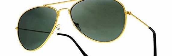 4sold UNISEX (MENS WOMENS) 70s Designer Style Unisex Silver Mirror Aviator Sunglasses - UV400 Protection - One Size Fits All - Full Mirrored Lenses amp; Free Bag only from 4sold (aviator black gold)