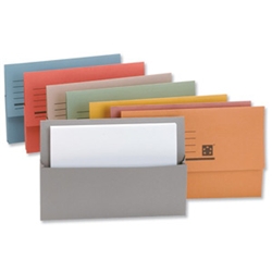 5 Star Document Wallet 250gsm 32mm Foolscap Red