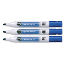 Drywipe Marker Bullet Tip Blue Ref 449651