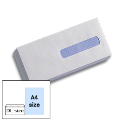 Envelopes Window White Press Seal DL