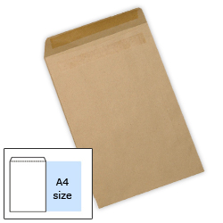 5 Star Manilla Press Seal Plain Pocket Envelopes
