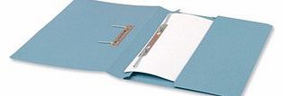 5 Star Office Transfer Spring File with Pocket 315gsm 38mm Foolscap Blue (Pack of 25)